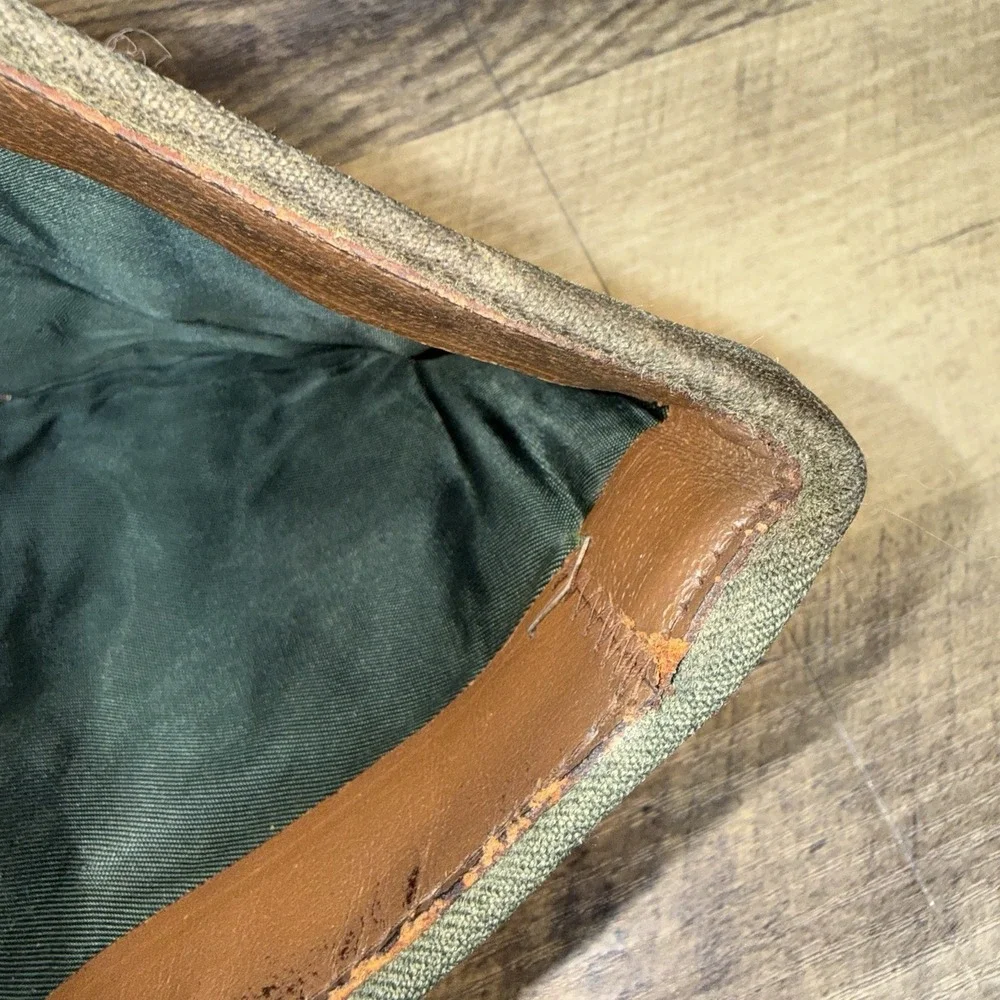 WWII US Army Green Garrison Cap W/3‎ Qualification Pins W/bars Unmarked Metal